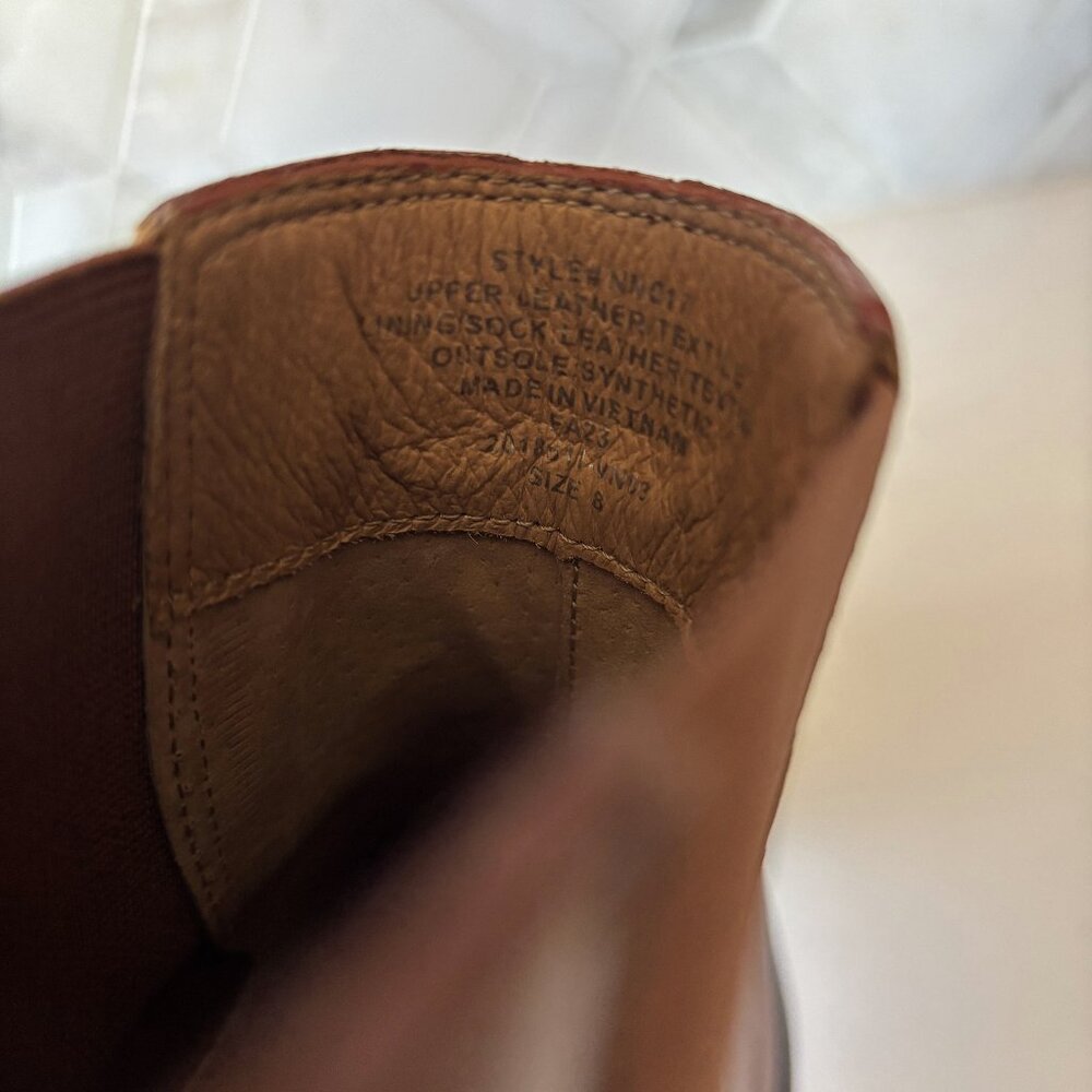 Madewell Brown Pull On Ankle Boot The Benning Bennington Chelsea Boot Size 8 - Picture 6 of 9